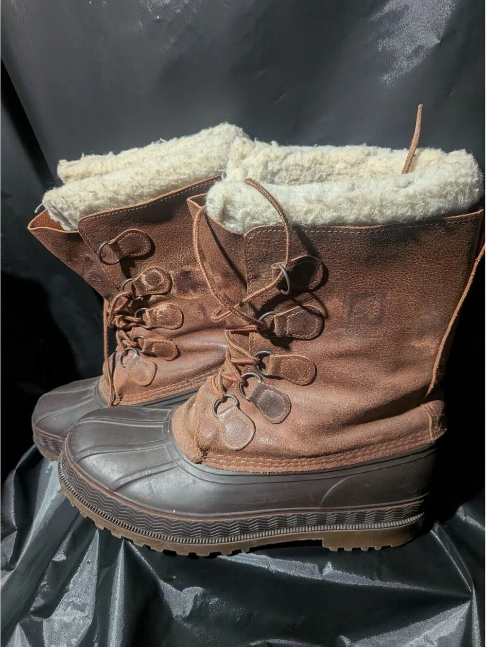 LaCrosse Mens Iceman Insulated Waterproof Winter Rubber Boots Size11 Made in USA
